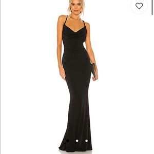 The “Hustle Maxi Dress” in black. Nookie brand.